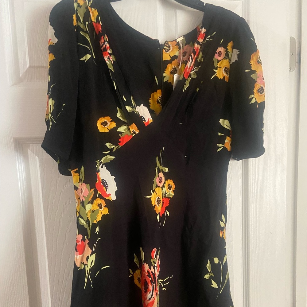 Free people black combo dress